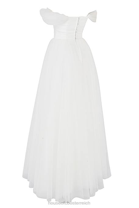 House of CB Hochzeiten Z26T1138 Märchenhaftes Brautkleid aus weißem Tüll