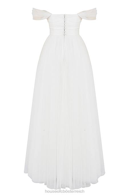 House of CB Hochzeiten Z26T1138 Märchenhaftes Brautkleid aus weißem Tüll