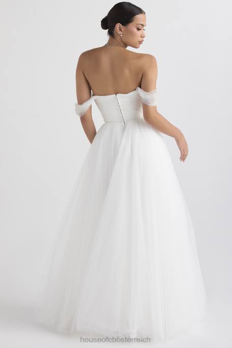 House of CB Hochzeiten Z26T1138 Märchenhaftes Brautkleid aus weißem Tüll