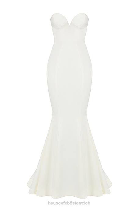 House of CB Hochzeiten Z26T1140 Giselle trägerloses Brautkleid aus elfenbeinfarbenem Satin