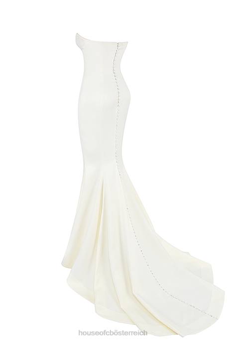 House of CB Hochzeiten Z26T1140 Giselle trägerloses Brautkleid aus elfenbeinfarbenem Satin