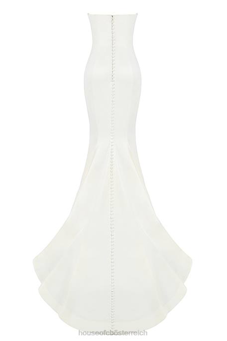 House of CB Hochzeiten Z26T1140 Giselle trägerloses Brautkleid aus elfenbeinfarbenem Satin