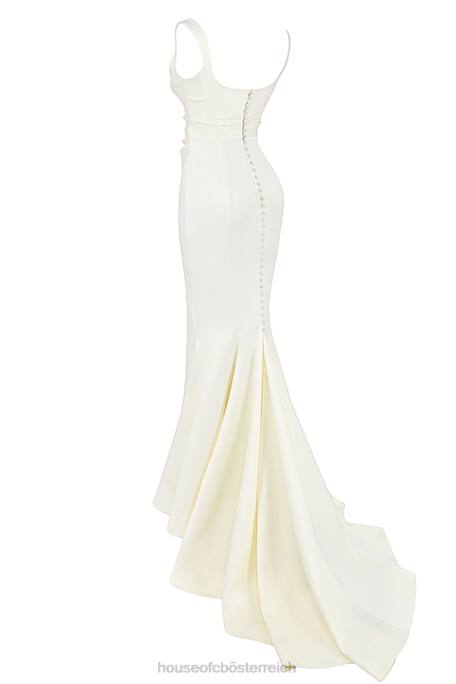 House of CB Hochzeiten Z26T1141 Emilie Brautkleid im Meerjungfrau-Stil aus cremefarbenem Satin