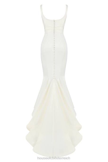 House of CB Hochzeiten Z26T1141 Emilie Brautkleid im Meerjungfrau-Stil aus cremefarbenem Satin