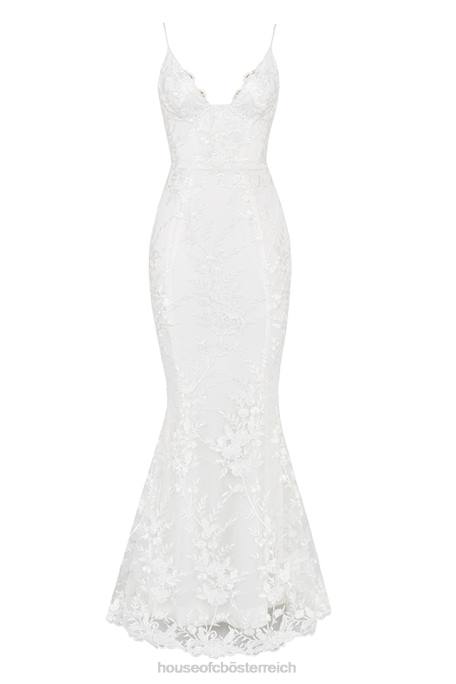 House of CB Hochzeiten Z26T1142 Solene Brautkleid aus weißer Spitze