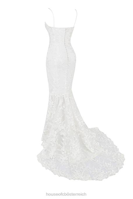 House of CB Hochzeiten Z26T1142 Solene Brautkleid aus weißer Spitze