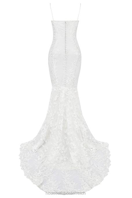 House of CB Hochzeiten Z26T1142 Solene Brautkleid aus weißer Spitze