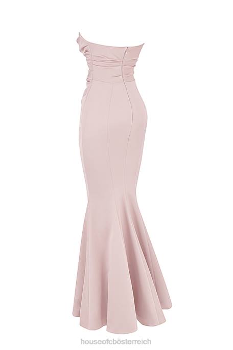 House of CB Hochzeiten Z26T1146 Trägerloses Kleid aus Satin in Fleur Blush