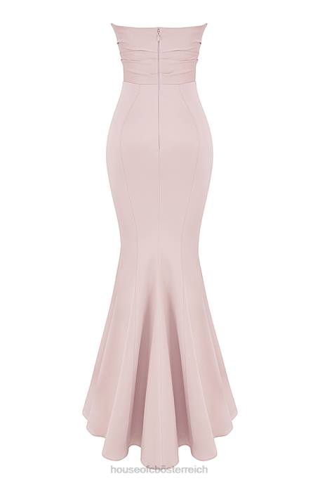 House of CB Hochzeiten Z26T1146 Trägerloses Kleid aus Satin in Fleur Blush