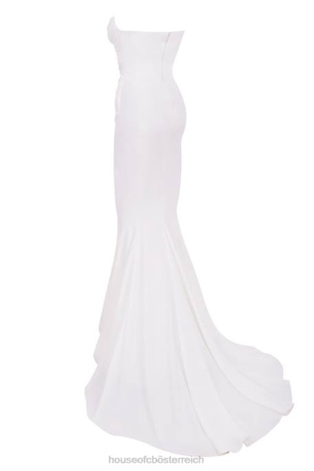 House of CB Hochzeiten Z26T1155 Elfenbeinfarbenes drapiertes trägerloses Brautkleid von Esmee – limitierte Auflage