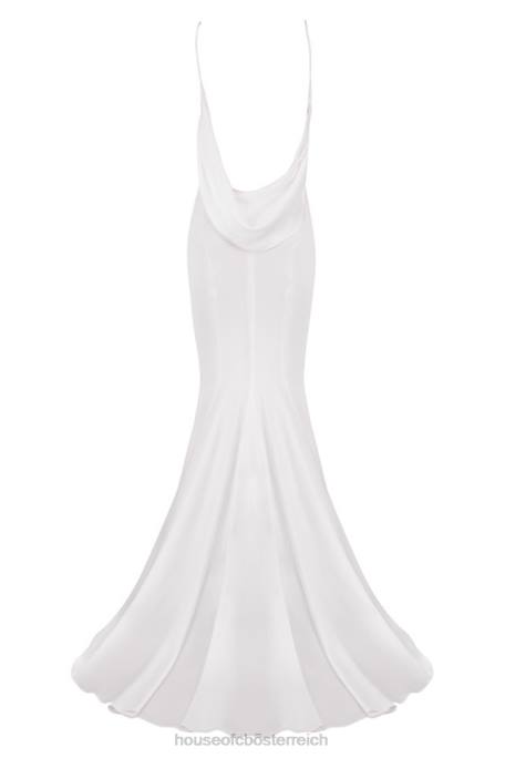 House of CB Hochzeiten Z26T1158 Elfenbeinfarbenes Aurelie-Brautkleid mit drapiertem Rücken – limitierte Auflage