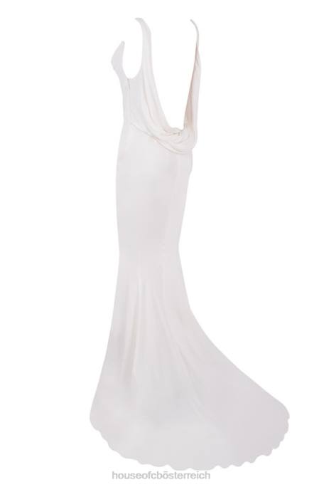 House of CB Hochzeiten Z26T1162 Elfenbeinfarbenes Odette-Brautkleid mit drapiertem Rücken – limitierte Auflage