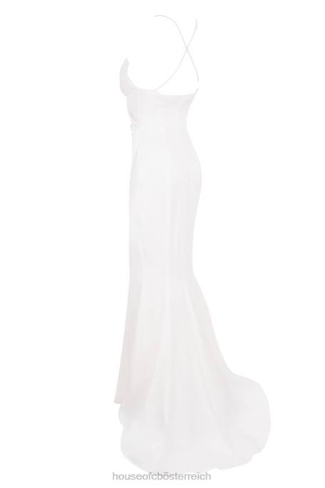 House of CB Hochzeiten Z26T1163 Gigi elfenbeinfarbenes Träger-Brautkleid – limitierte Auflage