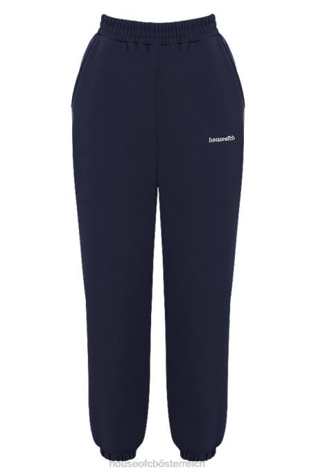 House of CB Kleidung Z26T1007 Jogginghose aus himmelblauem Fleece mit Rückseite