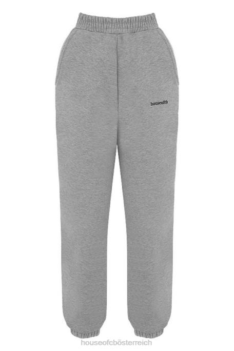 House of CB Kleidung Z26T1008 Himmelgraue Jogginghose mit Fleece-Rückseite