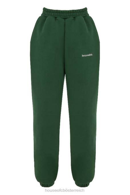 House of CB Kleidung Z26T1009 Himmelgrüne Jogginghose mit Fleece-Rückseite