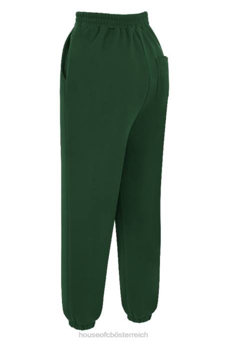 House of CB Kleidung Z26T1009 Himmelgrüne Jogginghose mit Fleece-Rückseite