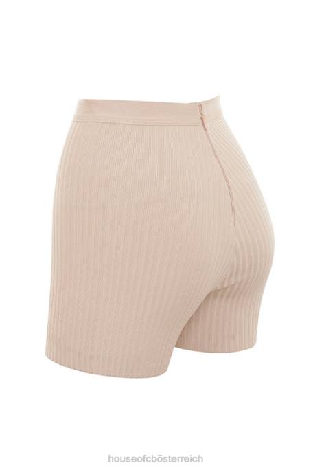 House of CB Kleidung Z26T1016 Eden beige Bandage-Shorts