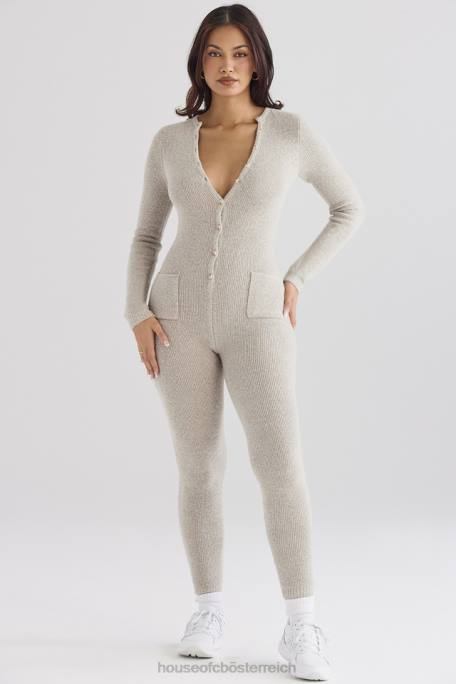 House of CB Kleidung Z26T1056 Tiggy Opal Mergel Loungewear-Jumpsuit