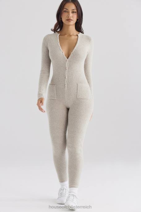 House of CB Kleidung Z26T1056 Tiggy Opal Mergel Loungewear-Jumpsuit