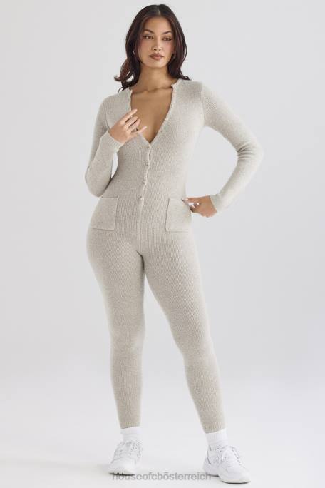 House of CB Kleidung Z26T1056 Tiggy Opal Mergel Loungewear-Jumpsuit