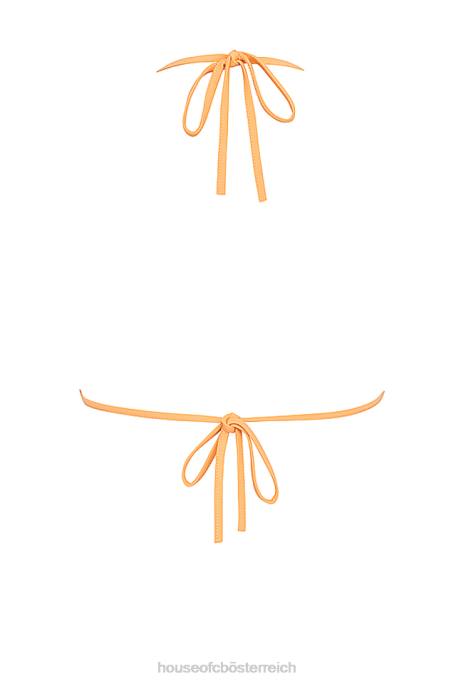 House of CB Kleidung Z26T1183 Tropez helloranges Neckholder-Bikinioberteil