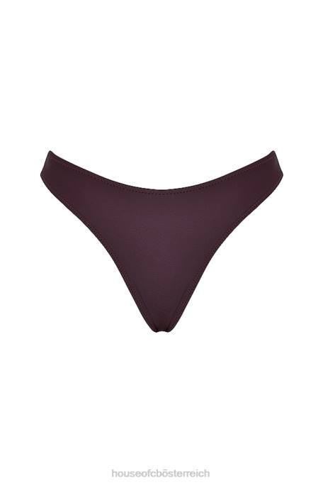 House of CB Kleidung Z26T1192 Capri-Kakao-Bikinihose mit hohem Beinausschnitt