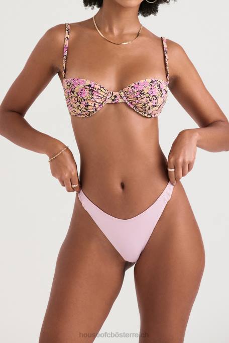 House of CB Kleidung Z26T1206 Geraffte Bikinihose „Delphi Blossom“