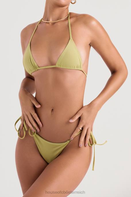 House of CB Kleidung Z26T1213 Tropez Olive Neckholder-Bikinioberteil