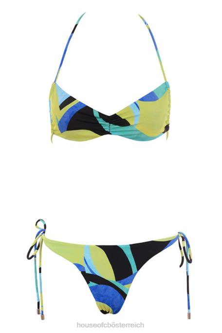 House of CB Kleidung Z26T1243 Isla Grande blaugrüner Neckholder-Bikini