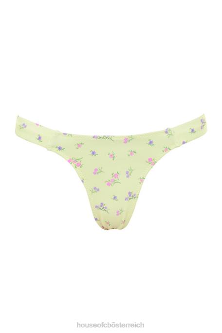 House of CB Kleidung Z26T1247 Mariposa Bikini mit Zitronen-Blumenmuster