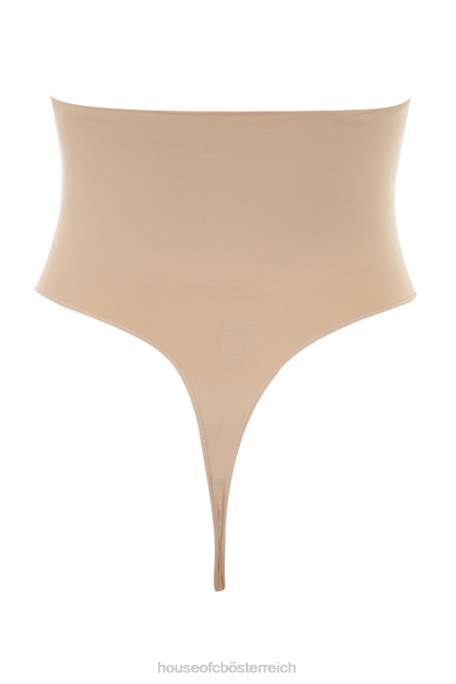 House of CB Kleidung Z26T1270 Modellierender mandelförmiger Tanga mit hoher Taille