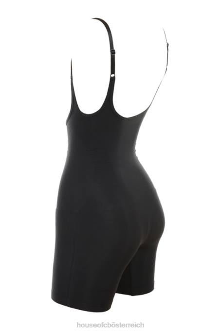 House of CB Kleidung Z26T1275 Figurformender Bodysuit in der Mitte des Oberschenkels Tinte