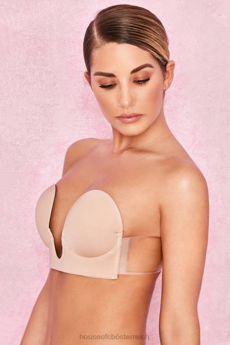 House of CB Kleidung Z26T1290 Selbstklebender U-Plunge-BH – Beige