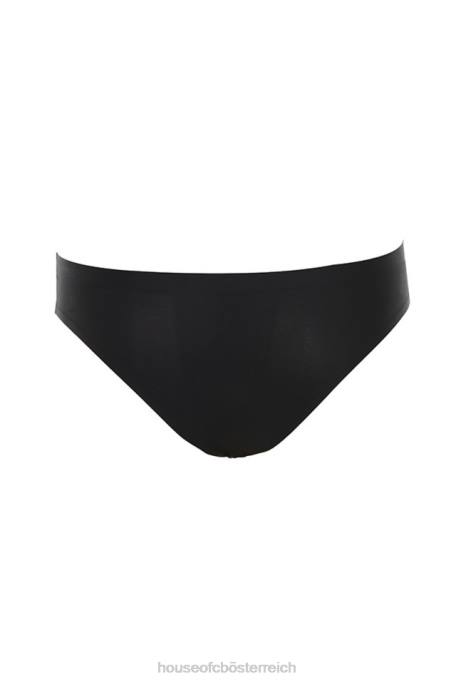 House of CB Kleidung Z26T1294 Mikromodaler nahtloser Slip – Schwarz