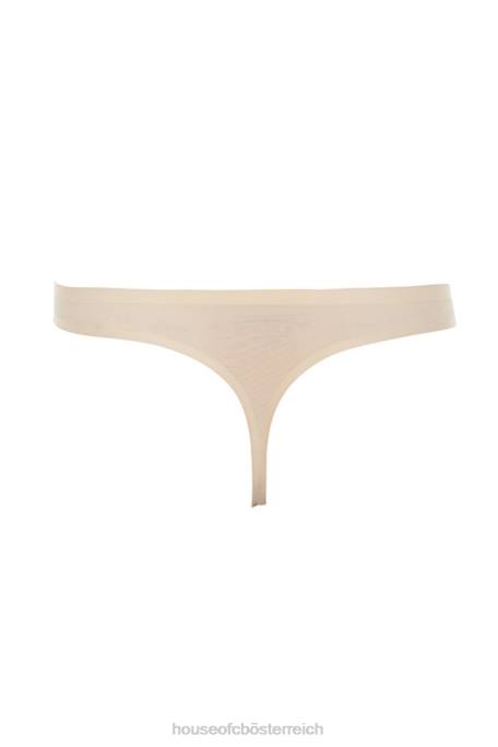 House of CB Kleidung Z26T1296 Mikromodaler nahtloser Tanga in Beige