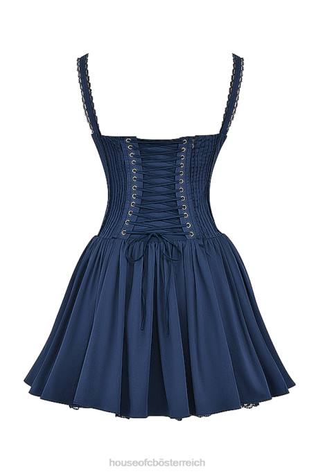 House of CB Kleidung Z26T157 Pietra French Navy Korsett-Minikleid