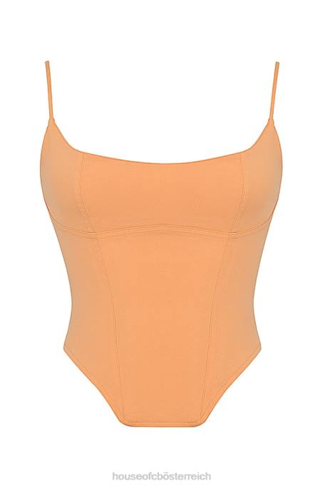 House of CB Kleidung Z26T18 Flavia Tangerine Modellierkorsett