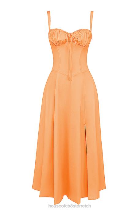 House of CB Kleidung Z26T188 Carmen Tangerine Bustier Sommerkleid