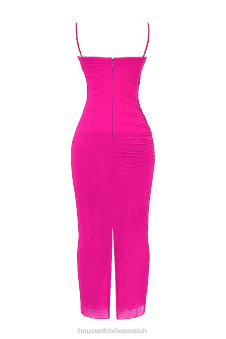 House of CB Kleidung Z26T197 Fuchsia Maxikleid von Nalini