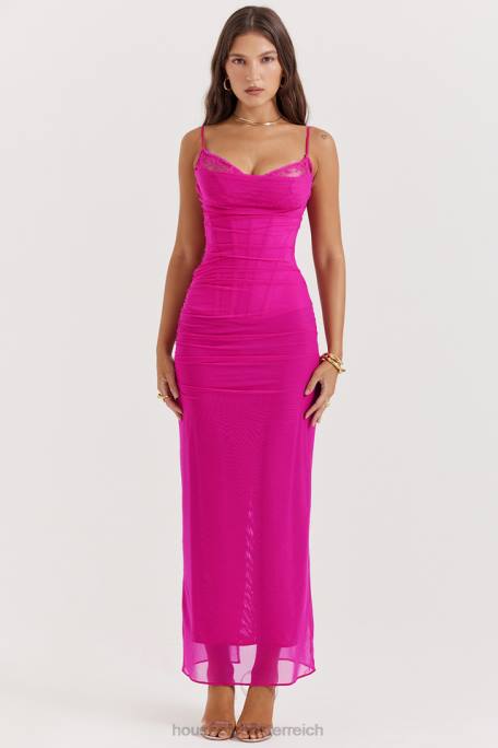 House of CB Kleidung Z26T197 Fuchsia Maxikleid von Nalini