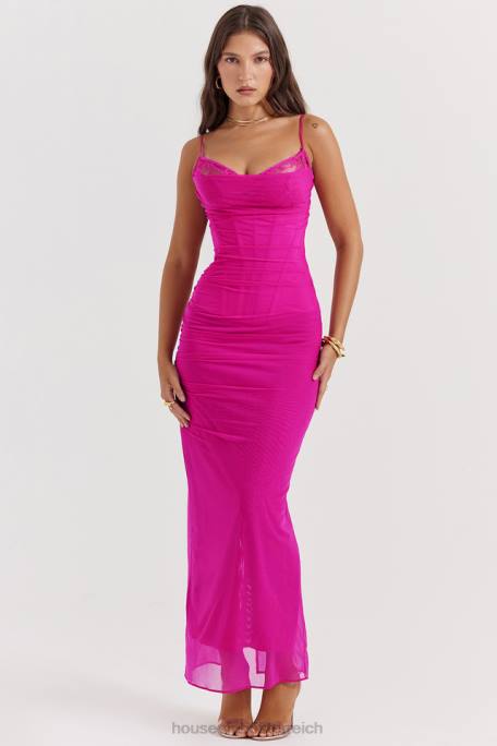 House of CB Kleidung Z26T197 Fuchsia Maxikleid von Nalini