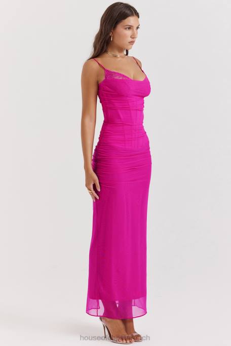 House of CB Kleidung Z26T197 Fuchsia Maxikleid von Nalini