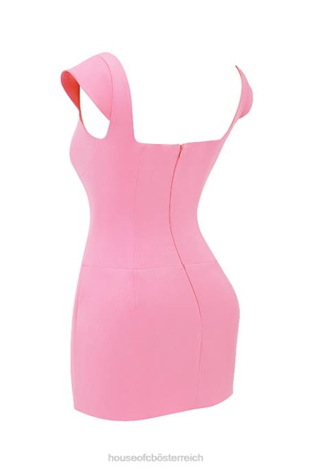 House of CB Kleidung Z26T205 Leonida französisches rosa Korsett-Minikleid