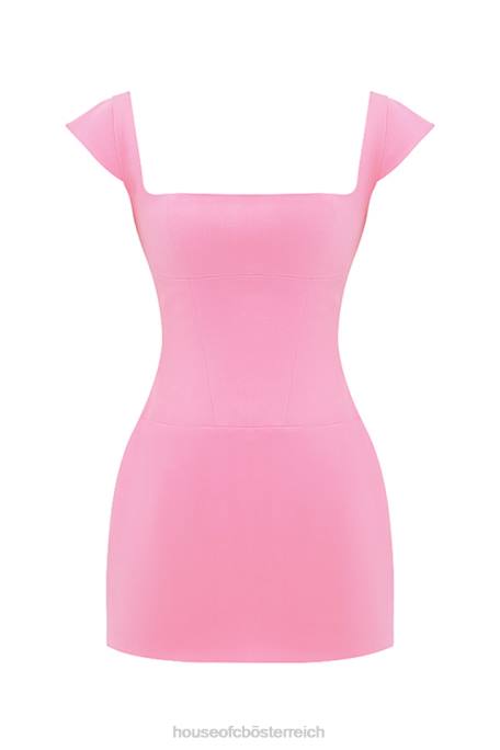 House of CB Kleidung Z26T205 Leonida französisches rosa Korsett-Minikleid