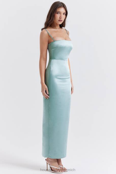 House of CB Kleidung Z26T254 Costanza helles Jade-Maxikleid