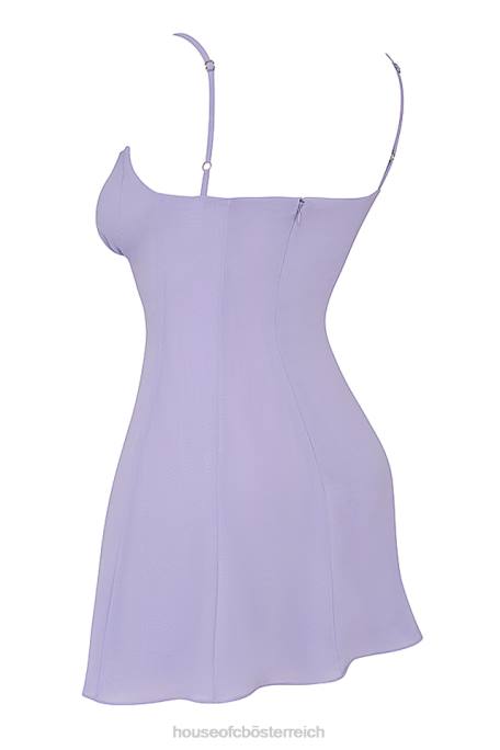 House of CB Kleidung Z26T265 Christiana Lavendel Minikleid