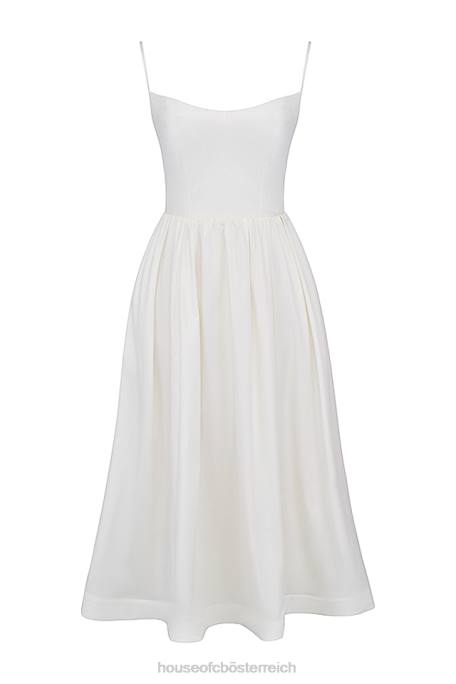 House of CB Kleidung Z26T271 lolita elfenbeinfarbenes Korsett-Sommerkleid