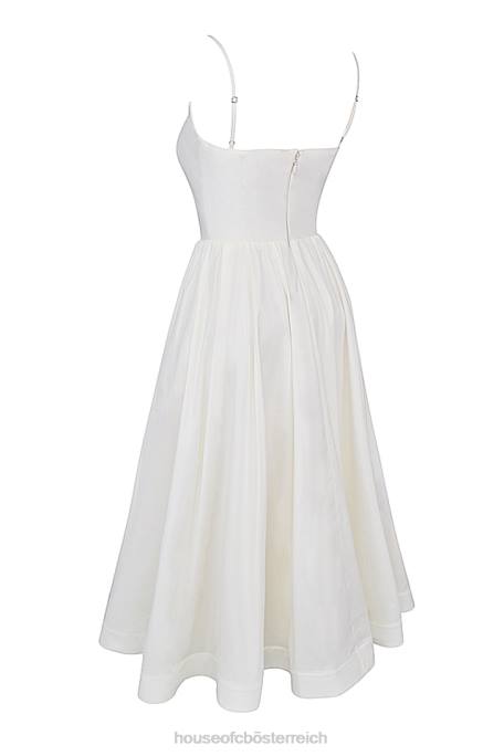 House of CB Kleidung Z26T271 lolita elfenbeinfarbenes Korsett-Sommerkleid