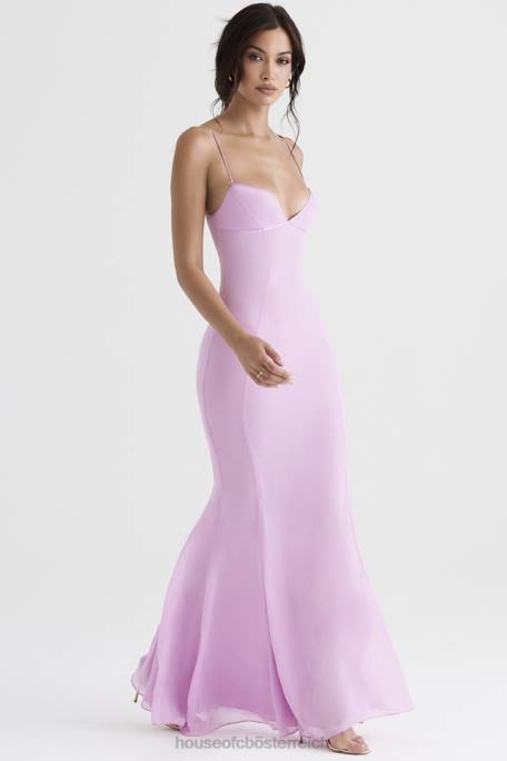 House of CB Kleidung Z26T393 Loren rosa Maxikleid